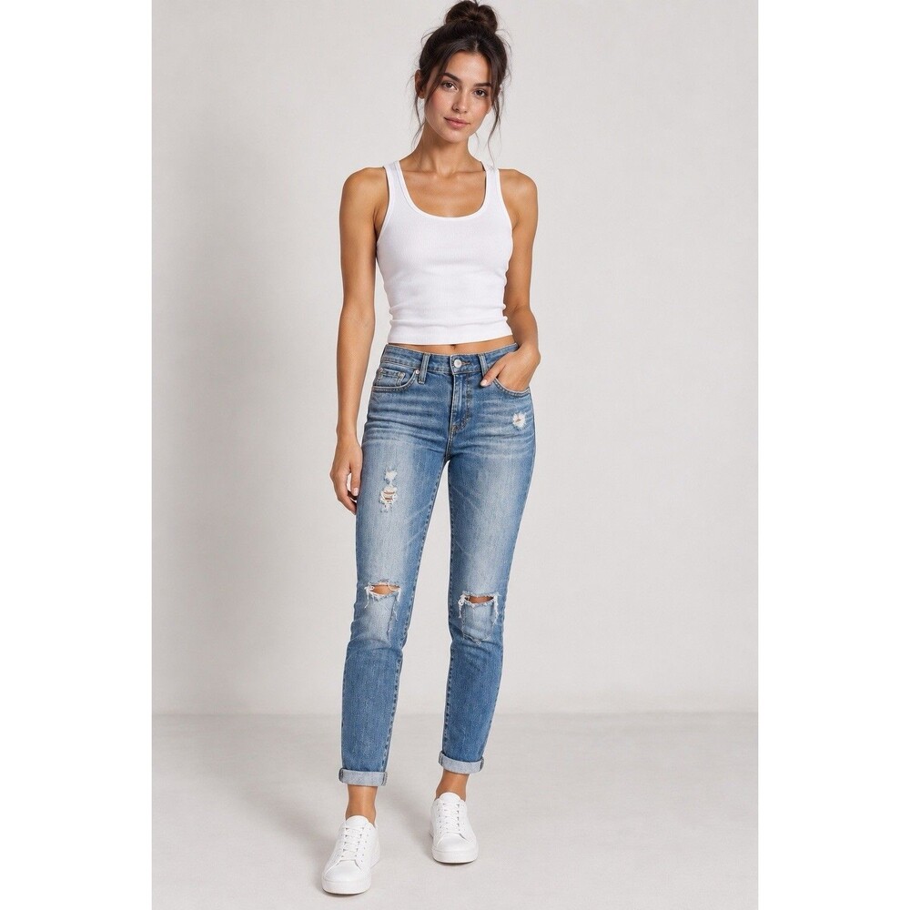 AG Adriano Goldschmied The Stilt Jeans Womens 27 Distressed Cigarette Skinny